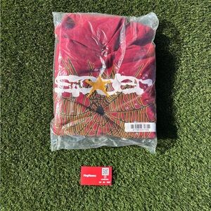 Sp5der Hoodie Maroon Hoodie